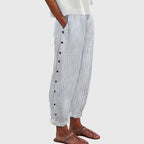 Striped Button Trousers