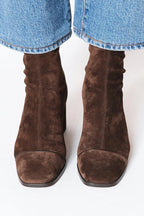 Suede Heeled Ankle Boots