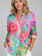 Colourful Print Blouse
