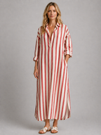 Striped Shirt Dress