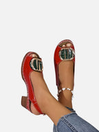 Glossy Strap Heels