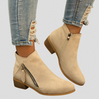 Zip Ankle Boots