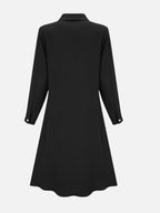 Button Front Midi Shirt Dress