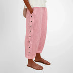 Striped Button Trousers