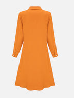 Button Front Midi Shirt Dress