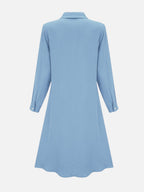 Button Front Midi Shirt Dress