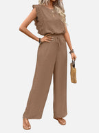 Wide Leg Trouser Set