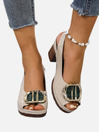 Glossy Strap Heels