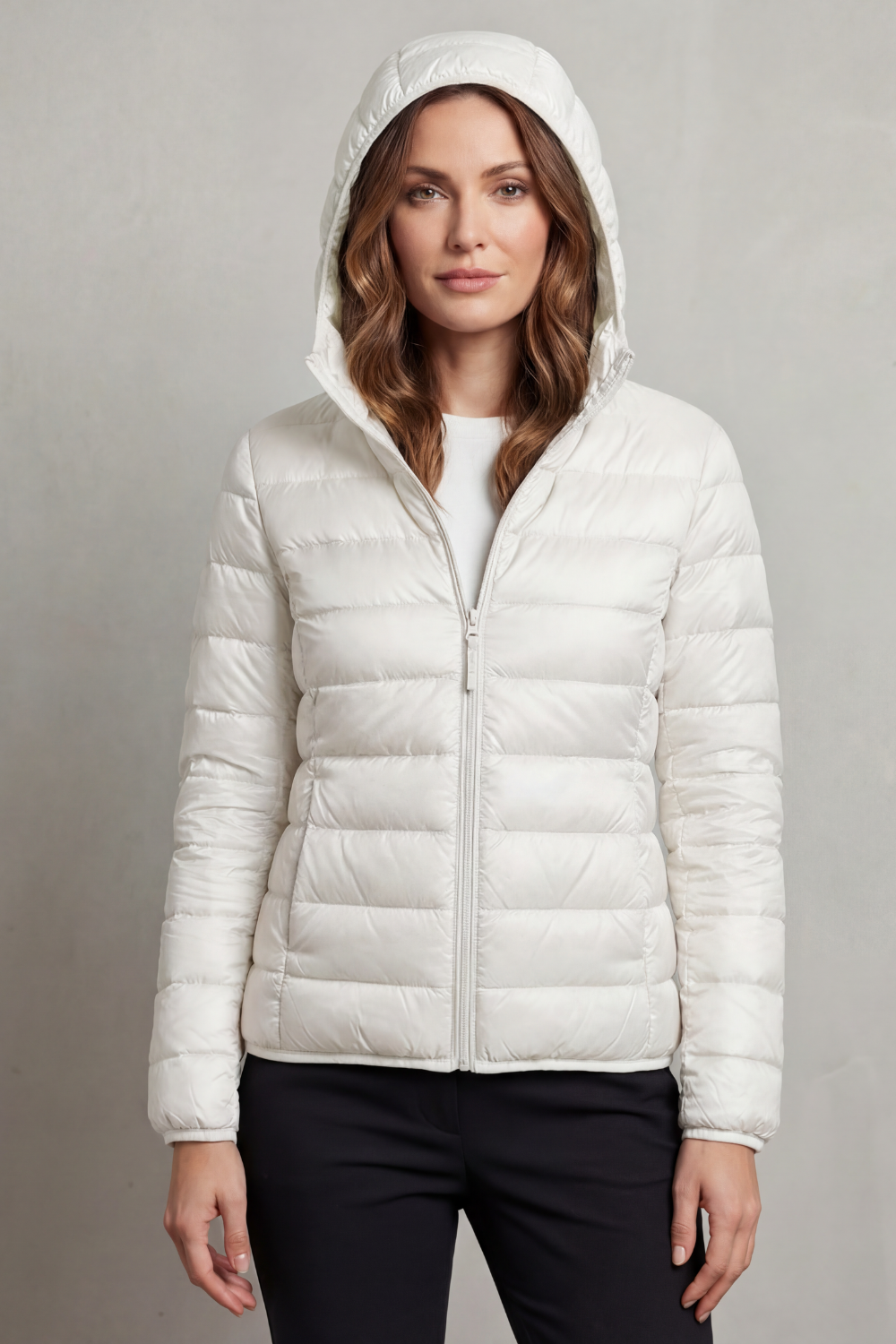 Hooded Puffer Jacket – Lightweight & Packable