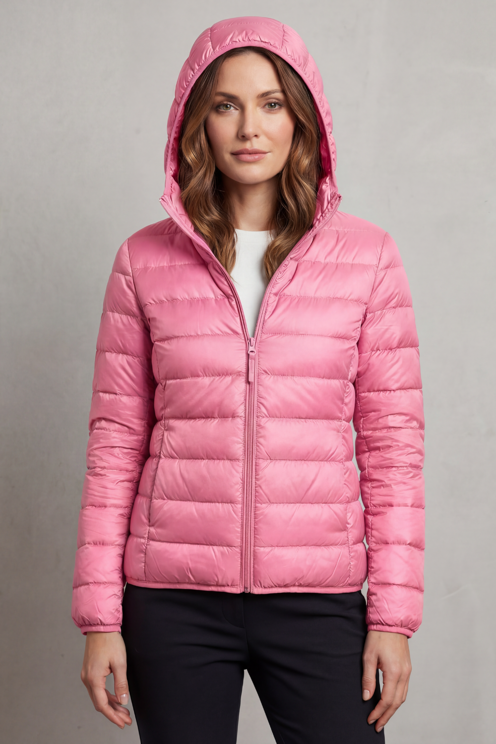 Hooded Puffer Jacket – Lightweight & Packable