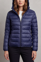 Hooded Puffer Jacket – Lightweight & Packable