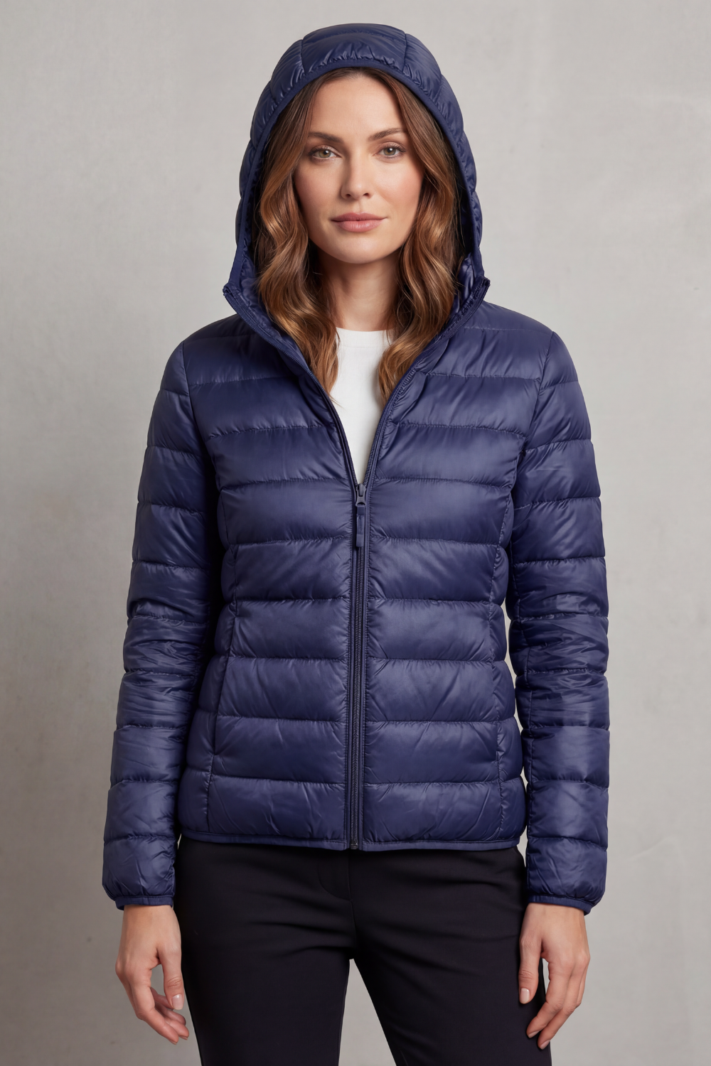 Hooded Puffer Jacket – Lightweight & Packable