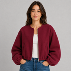 Bomber Jacket Lightweight Zip Up