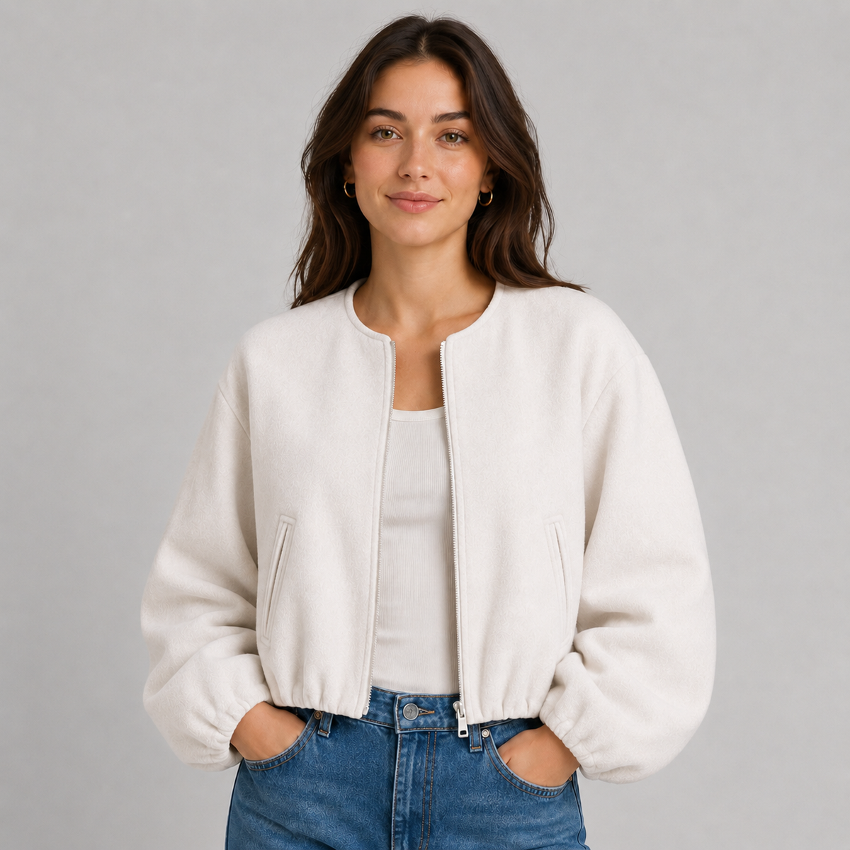 Bomber Jacket Lightweight Zip Up
