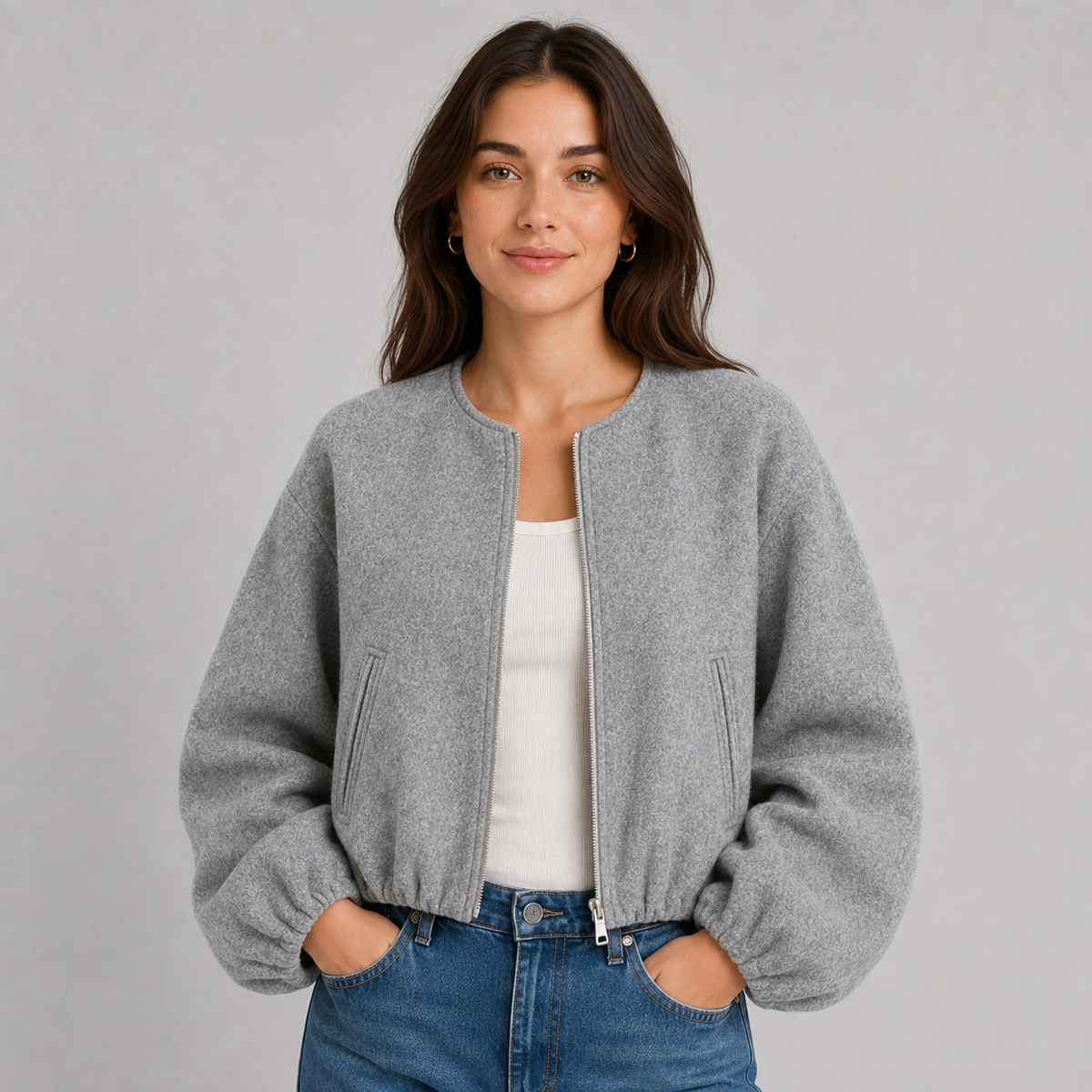 Bomber Jacket Lightweight Zip Up