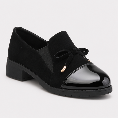 Chunky Loafers with Bow Detail