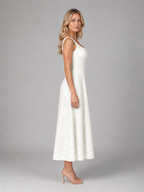 Floral Jacquard Midi Dress