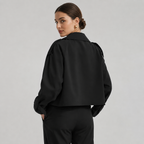 Cropped Trench Coat Double Breasted