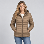 Padded Jacket Hooded Lightweight Commuter Coat