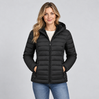 Padded Jacket Hooded Lightweight Commuter Coat