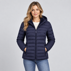 Padded Jacket Hooded Lightweight Commuter Coat