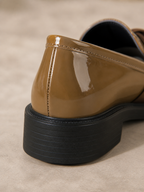 Bow Leather Loafers
