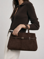 Valentina – Suede Leather Tote Bag