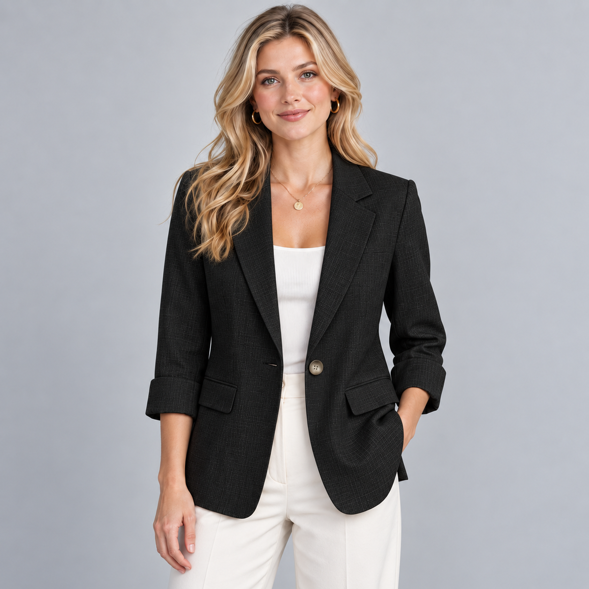 Blazer Lightweight Three-Quarter Sleeve