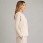 Gilet Borg Teddy Button Front