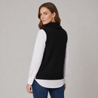 Sweater Vest Roll Neck Sleeveless
