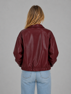 Cropped Leather Jacket