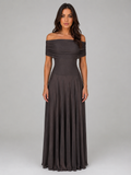 Women's Ruched Mesh Maxi Dress