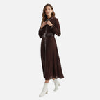 Pleated Midi Dress