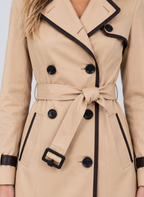 Double-Breasted Trench Coat – Belted Longline Jacket