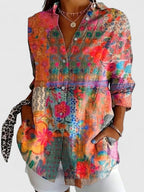 Colourful Print Blouse