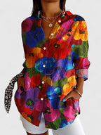 Colourful Print Blouse