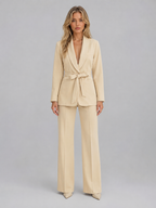 Belted Blazer Trouser Set