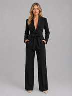 Belted Blazer Trouser Set