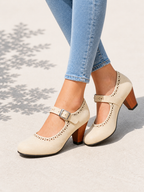 Brogue Mary Jane Heels