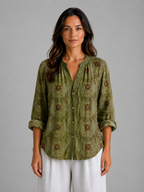 Bohemian V-Neck Blouse