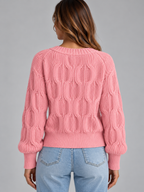 Bow Detail V-Neck Cardigan – Button Front Knitted Jumper
