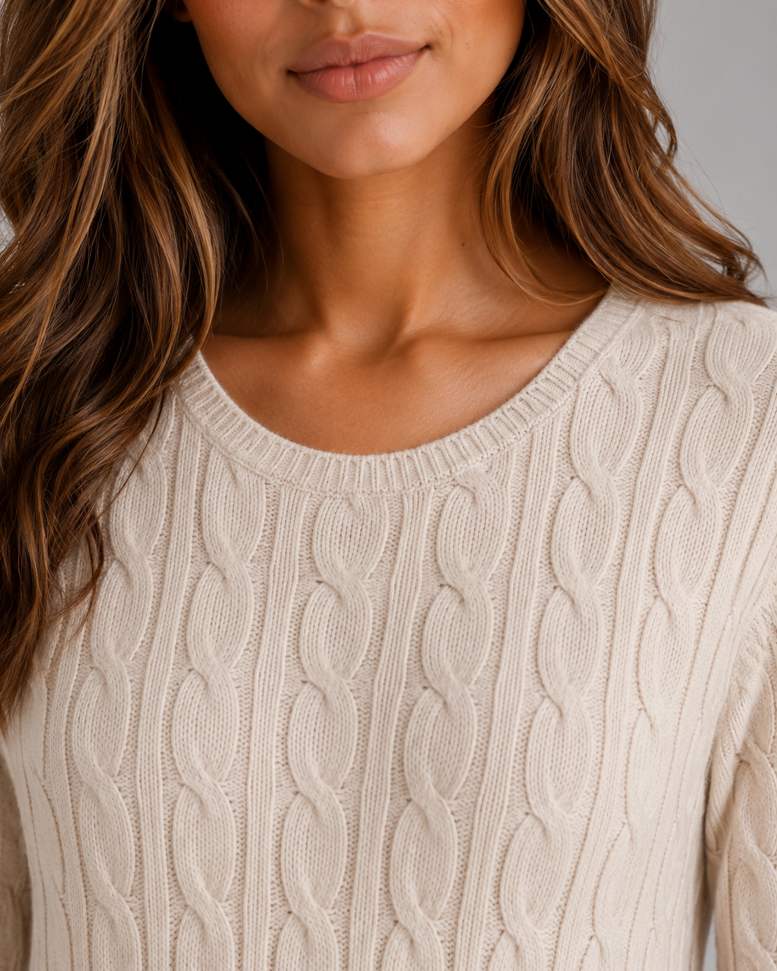 Cable Knit Maxi Dress – Long Sleeve Jumper Dress