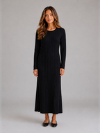 Cable Knit Maxi Dress – Long Sleeve Jumper Dress