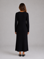 Cable Knit Maxi Dress – Long Sleeve Jumper Dress