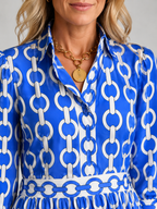 Chain Print Midi Dress