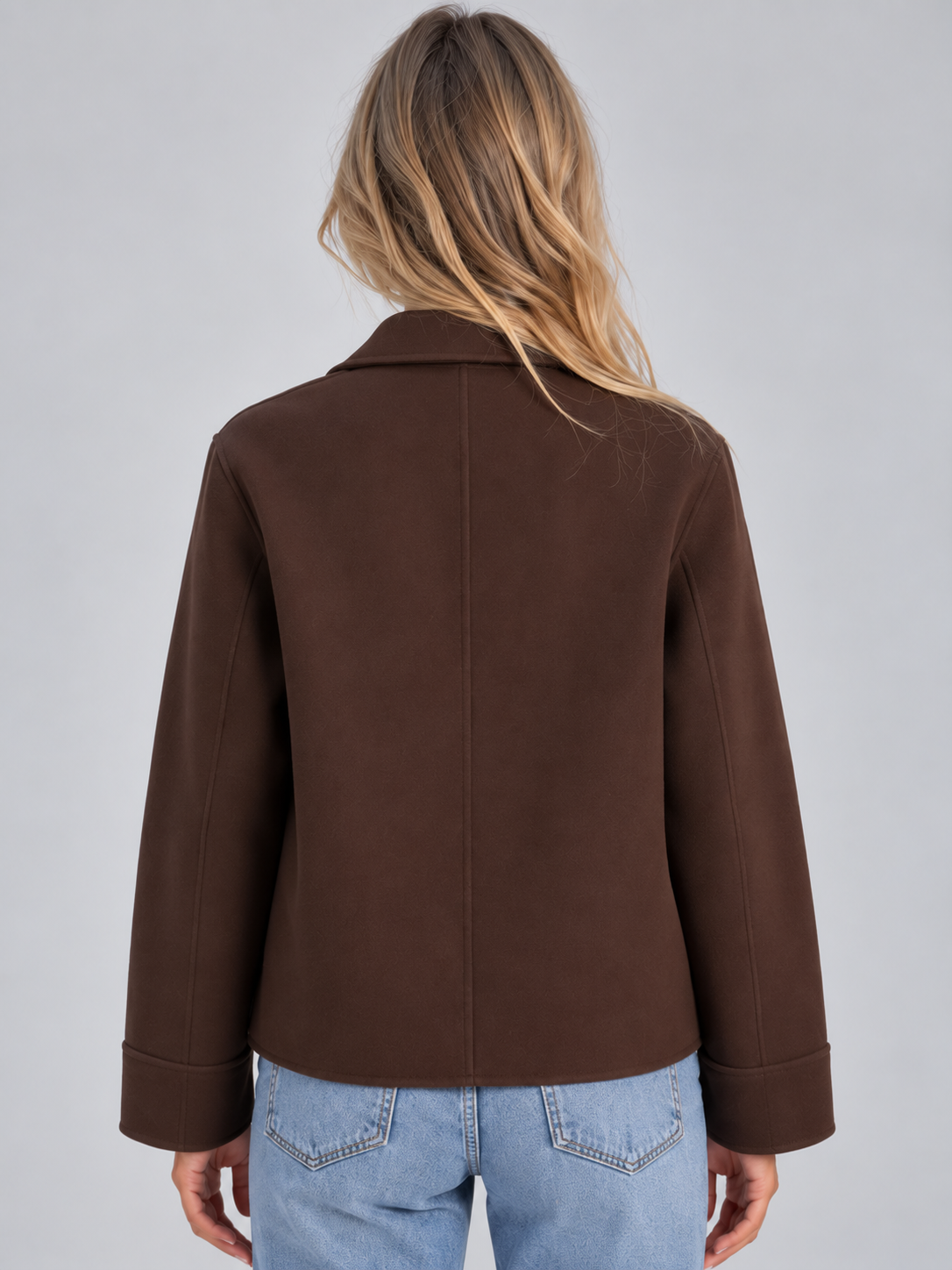 Collared Overshirt Jacket – Button Up Style with Patch Pockets