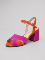 Colour Block Heeled Sandals