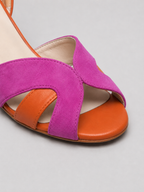 Colour Block Heeled Sandals