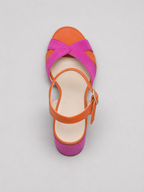 Colour Block Heeled Sandals