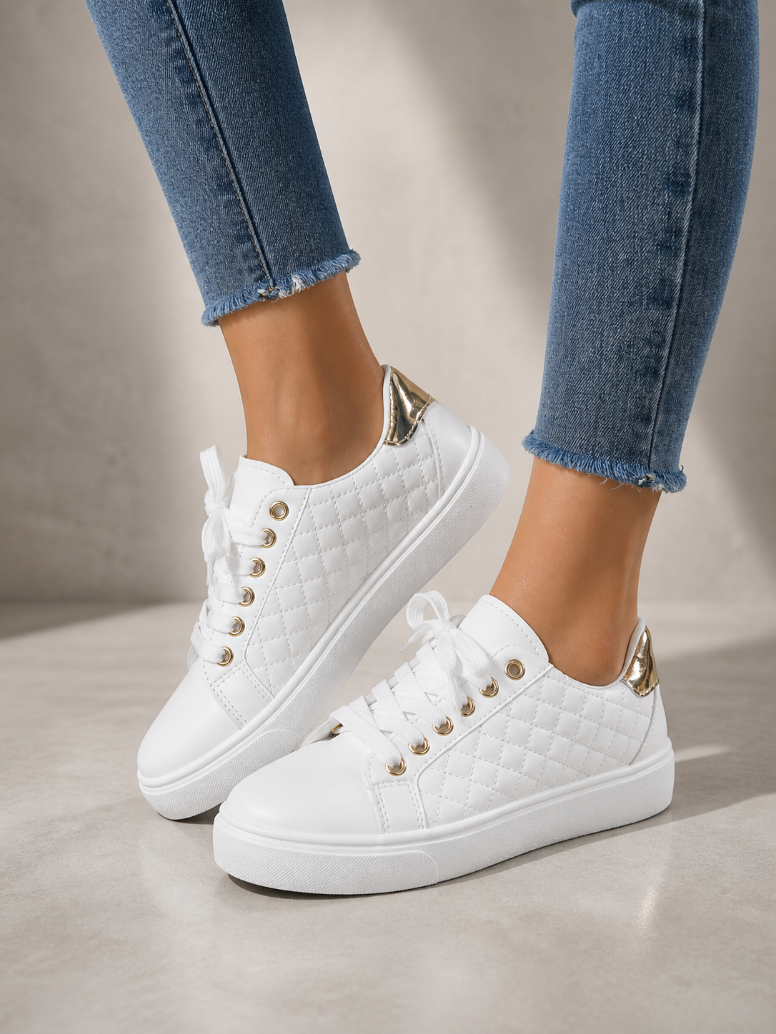 Women's Quilted Trainers